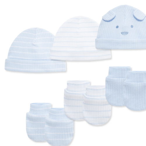 Peppy Puppies Hat & Mitt Set