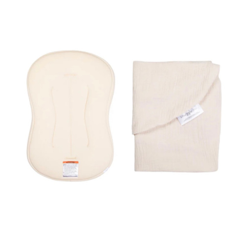 Lounger Curve + Muslin Cover Set | Natural