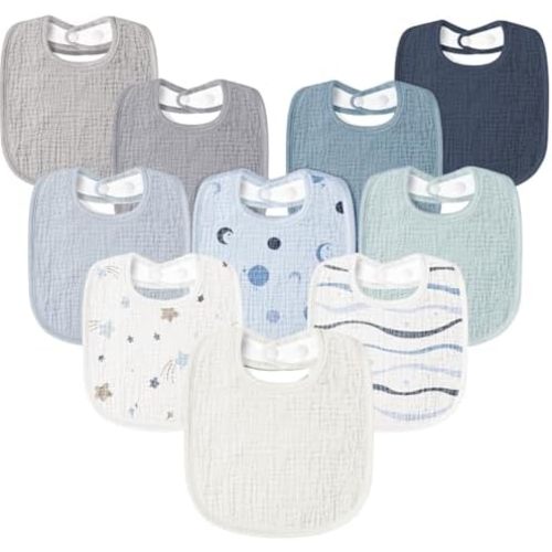 Baby Drool Bibs 10-Pack