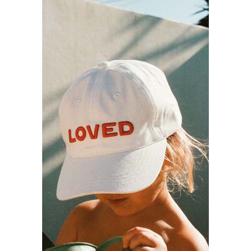 tiny love club loved cap - white