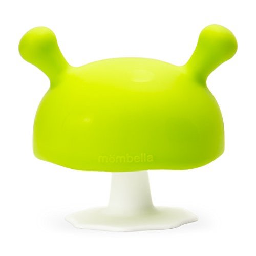 Mombella Mimi The Mushroom Super Soft Silicone Baby Soothing Teether Toy, Pacifier &Breast Shape For Sucking Stage, Prevent Finger Chewing & Falling Down, For 0m+