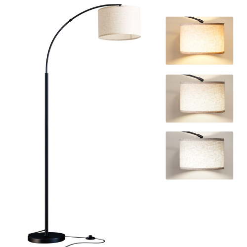 Arc Floor Lamp with 3 Color Temperature,Modern Floor Lamp with 9w A19 LED Bulb