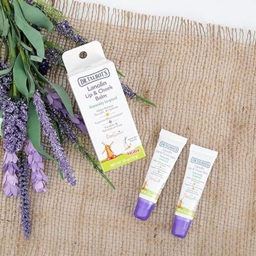 Dr. Talbot's Lanolin Lip & Cheek Balm for Baby, Naturally Inspired with Citroganix,Vanilla Milk Flavor, 2 Pack, 0.35 Ounce
