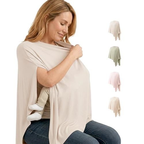 Niceye Chic Nursing Cover for Breastfeeding, Wearable Nursing Scarf for Confident Public Feeding, Soft Breastfeeding Cover for Moms