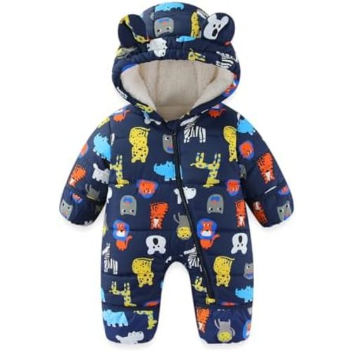 JiAmy Baby Girl Snowsuit Toddler Girl Winter Clothes Newborn Coat