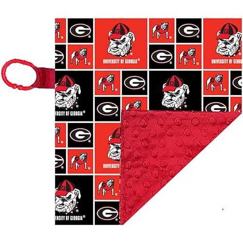 Future Tailgater Georgia Bulldogs Licensed 10 x 10 Baby Crinkle Minky Lovey