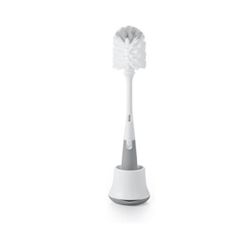 OXO Tot Bottle Brush with Nipple Cleaner and Stand - Gray