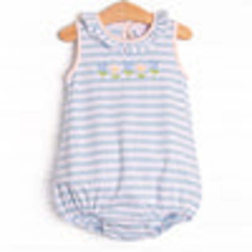 Springtime Sprouts Applique Bubble, Blue – Stitchy Fish