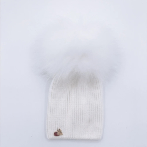 MI LOVES Signature Baby Angora Single pompom hat(ALL COLOURS)