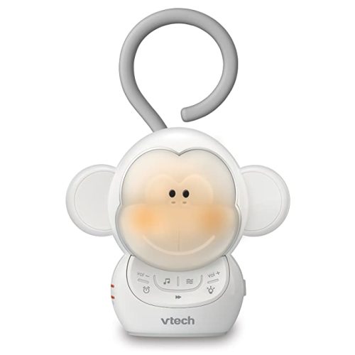VTech Communications BC8211 Myla The Monkey Baby Sleep Soother with a White Noise Sound Machine Featuring 5 Soft Ambient Sounds, 5 Calming Melodies & Soft-Glow Night Light, 1 Count (Pack of 1)