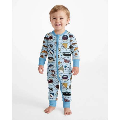 Shark Faces Bamboo Convertible Zippy – Zumbamboo