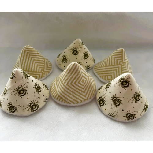 Natural & Cream Pee Guards, Diaper Cones, Tinkle Tents, Set of 6