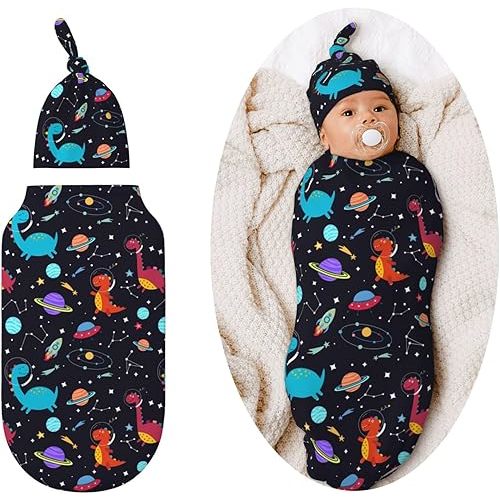 Dinosaur Swaddle Blankets Newborn Receiving Blanket Baby Swaddle Wrap Soft Sleeping Sack for Baby Girls Boys