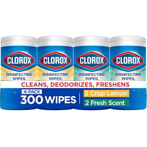 Clorox Disinfecting Wipes Back to School Variety Pack, 75 Count Each, Pack of 4 (Package May Vary)