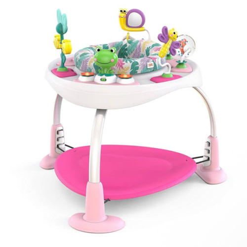 Bright Starts Bounce Bounce Baby 2-in-1 Activity Jumper & Table - Playful Palms