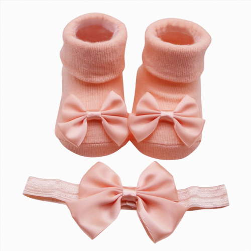 WUANDIXFA Non Slip Socks for Toddlers Soft Cute Baby Non Slip Grip Ankle Socks for Infants Toddlers Kids Boys Girls,Orange,0-3 Months