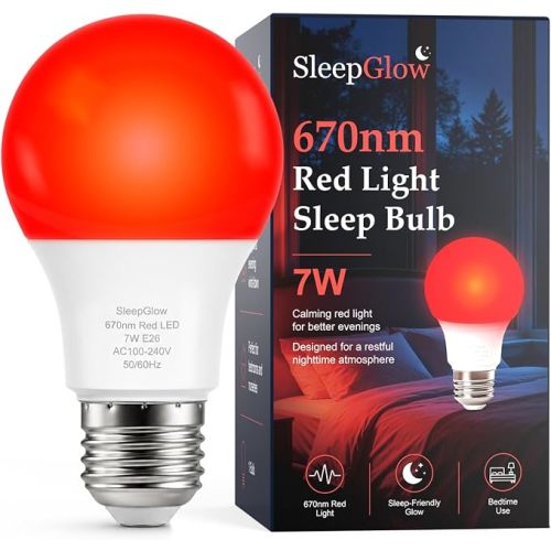 Ampoule rouge pour le sommeil, 670 nm