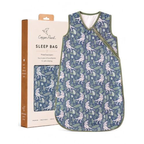 Copper Pearl Baby Sleep Sack, Jurassic Park - Wearable Blanket for 0-6 Months, Sleeveless Sleep Sack for Baby Boy or Girl