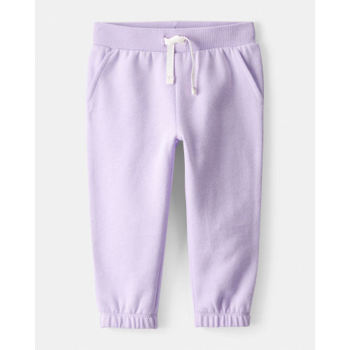 Baby Girl DayDream Fleece Drawstring Joggers - Purple - Carter's | Carter's