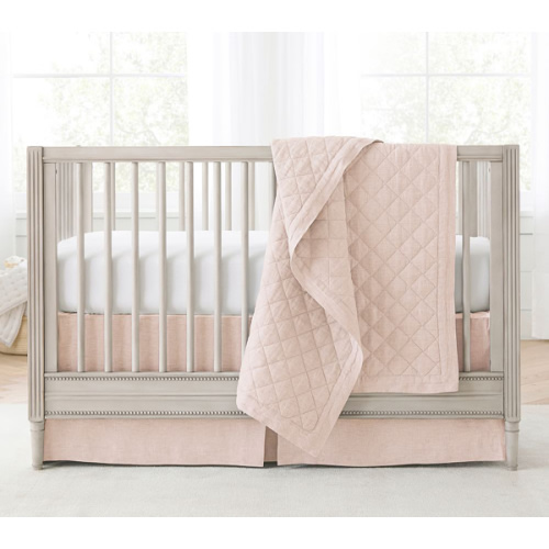 European Linen Baby Quilt | Pottery Barn Kids