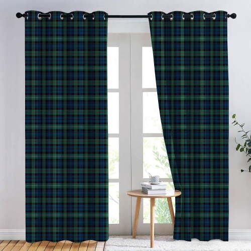 Home Decor Indoor Window Curtains,Blue Black Green Buffalo Plaid Lightweight Set with Grommet Top, Blackout Curtains for Bedroom Living Room or Dining Room, 2 Panels-42"W x 84"L (Pack of 2)