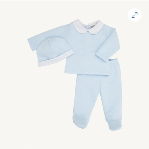 Hart's Hold Me Set (Pima Jacquard) - Worth Avenue White