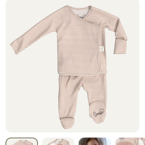 Footie - Berry Twist – Bonsie Skin to Skin Babywear