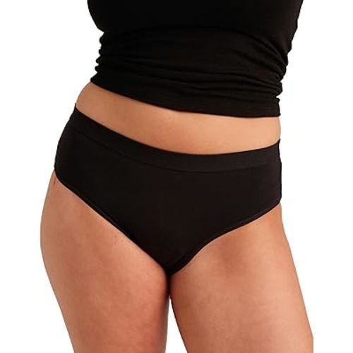 saalt Reusable Period Underwear - Comfortable, Thin, and Keeps You Dry from All Leaks (Cotton, Brief)