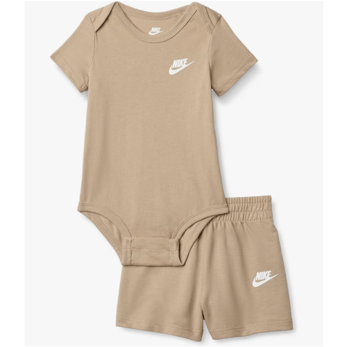 Nike Baby Club Knit Bodysuit and Shorts 2-Piece Outfit Set