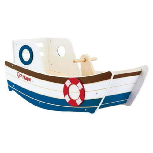 Hape High Seas Wooden Rocking Ride-on, Gift Idea for Toddlers Ages 12 Months+