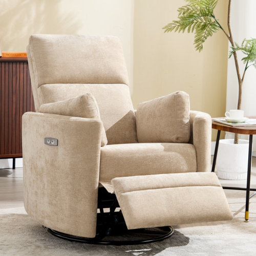 Ebern Designs Ultimate Comfort Luxurious Power Recliner: Adjustable Pillows And Swivel Rocker Desig & Reviews | Wayfair