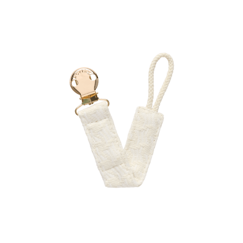 Petite Pacifier Clip - Natural Tweed | Portier Pty Ltd