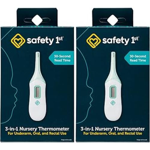 Safety 1st 3-in-1 Nursery Thermometer, Analog (Pack of 2)