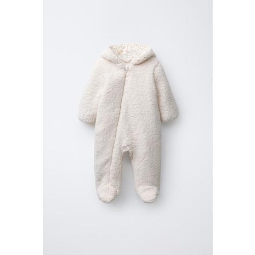 POLAR FLEECE ROMPER - Ecru | ZARA United States