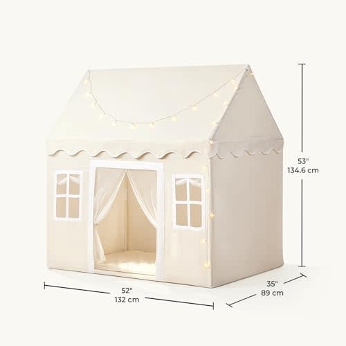 Tiny Land Kids Play Tent with Padded Mat & LED Lights