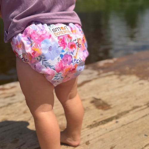 Organic Cotton All-in-One Cloth Diaper – Gardens | Smart Bottoms