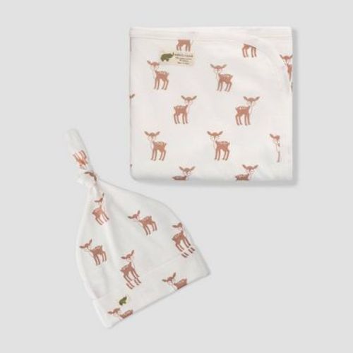 Layette by Monica + Andy Hospital Cuddle Box Blanket - Oh Deer - 2pc