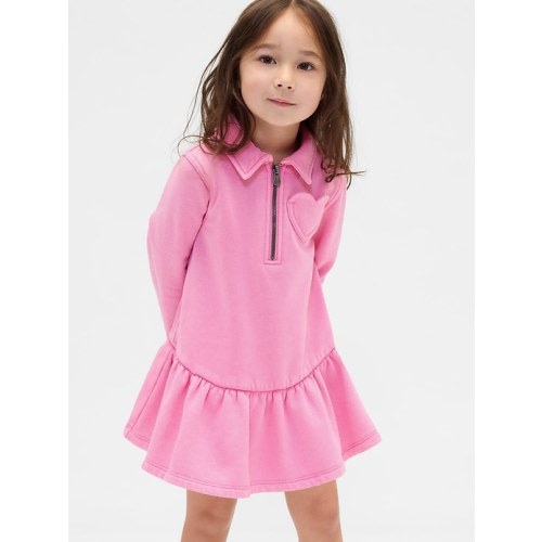 Baby & Toddler Half-Zip Pullover Sweatshirt Dress