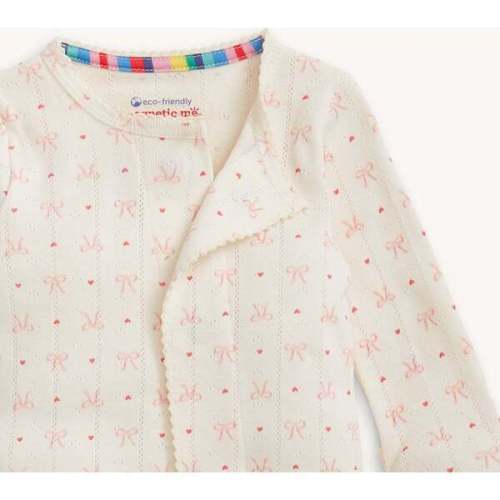 Heart & Bow Pointelle Magnetic Footie - Magnetic Me | Maisonette