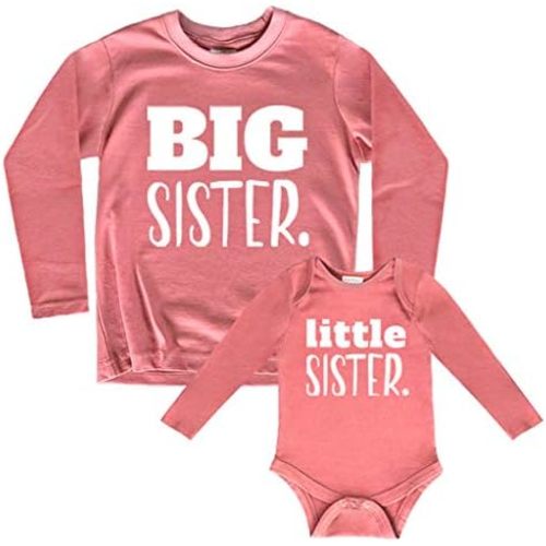 Unordinary Toddler big sister little sister matching outfits shirt gifts girls newborn baby set
