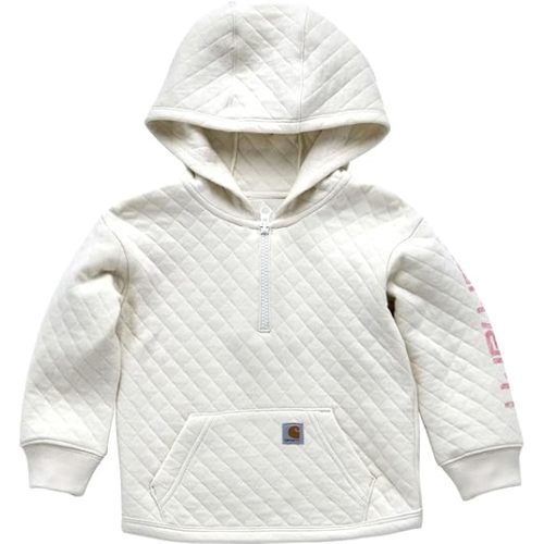 Carhartt girls Long-sleeve Half-zip Hooded Sweatshirt
