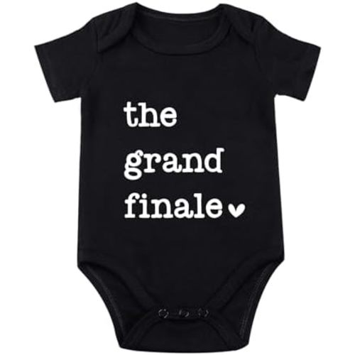 The Grand Finale Baby Onesie Last Baby Onesie Baby Announcement Onesie Baby Coming Soon Bodysuit Infant Newborn