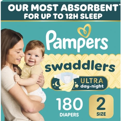 Pampers Swaddlers Ultra Diapers Size 2  | Costco