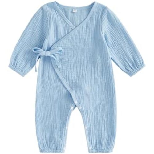 Kupretty Newborn Baby Boy Clothes Muslin Cotton Wrap Romper