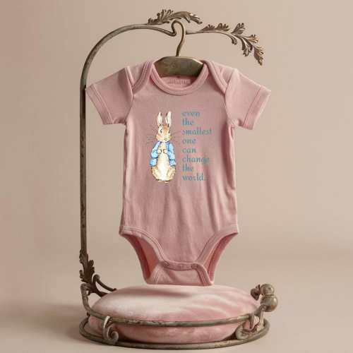 Even the Smallest One Can Change the World Onesie®, Funny Easter Bunny Baby Bodysuit, Cute Rabbit Baby Onesie®, My First Easter, Baby Gift