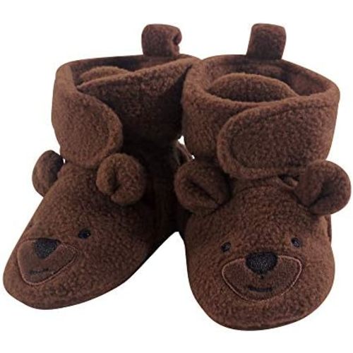 Hudson Baby Unisex-Child Cozy Fleece Booties Winter Accessory Set