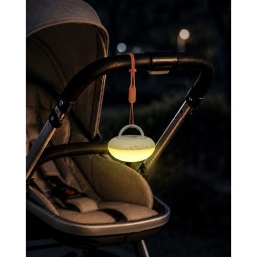 Baby Night Light for Car Seat, Portable Travel Egg Light for Strollers | rechargeable battery, ultra-long battery life, red light sleep mode, timer shutdown