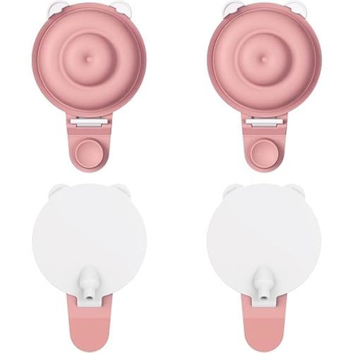 4PC Upgraded M9 Breast Pump Replacement Part, Including 4pcs Double-Layed Diaphragms for Momcozy Upgraded Mobile Flow | Upgraded M9,Breastfeeding Parts, Diaphragms, 4PC Red, Not Original Parts