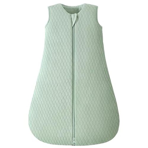 Yoofoss Baby Sleep Sack 6-12 Months TOG 2.5 Winter Baby Wearable Blanket, 100% Organic Cotton Infant Toddler Sleeping Sack 2-Way Zipper Warm Quilted Sleep Sack