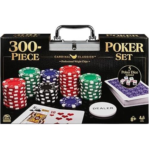 Spin Master Games 300-Piece Casino Poker Set in Metal Case Classic Game